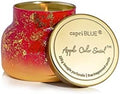 Capri Blue Glimmer Petite Signature Jar Candle - Apple Cider Social Scented Candle with Ombre Glass Candle Holder - Luxury Aromatherapy Candle - Red and Gold (8 oz) by Unknown