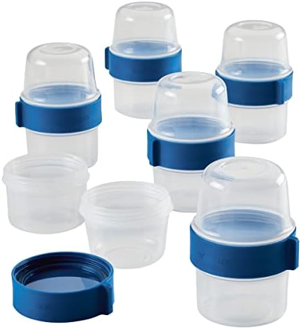 LOCK & LOCK LocknLock Easy Essentials Twist Two Way Container Food Storage Bin, BPA-Free/Dishwasher Safe, 12-Piece Set, Clear by LocknLock