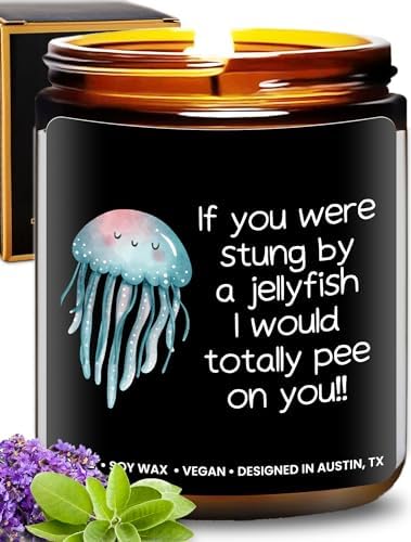 Funny Friendship Candle, If You were Stung by a Jellyfish, Funny Gifts for Friends Adult Humor, Best Friends Gifts for Friend Women Unique, Birthday, Christmas, Gift-Ready by RosaVila