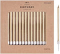 PHD CAKE 36-Count Champagne Long Thin Metallic Birthday Candles, Cake Candles, Birthday Parties, Wedding Decorations, Party Candles, Cake Decorations by PHDCAKE