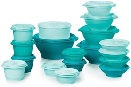 Tupperware Heritage 36-Piece Vintage Green Set (18 Containers, 18 Lids) by Tupperware