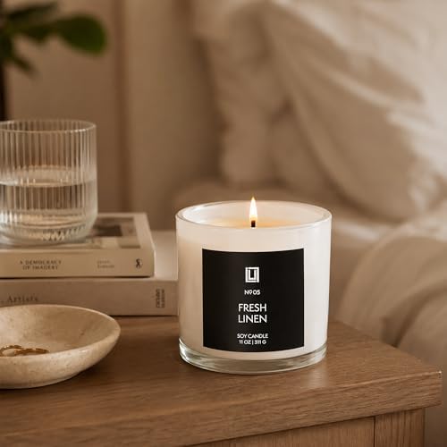 Lulu Candles | Fresh Linen | Luxury Scented Soy Jar Candle | Hand Poured in The USA | Highly Scented & Long Lasting | 11 Oz. - Image 7