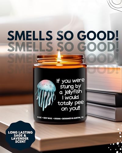 Funny Friendship Candle, If You were Stung by a Jellyfish, Funny Gifts for Friends Adult Humor, Best Friends Gifts for Friend Women Unique, Birthday, Christmas, Gift-Ready - Image 5