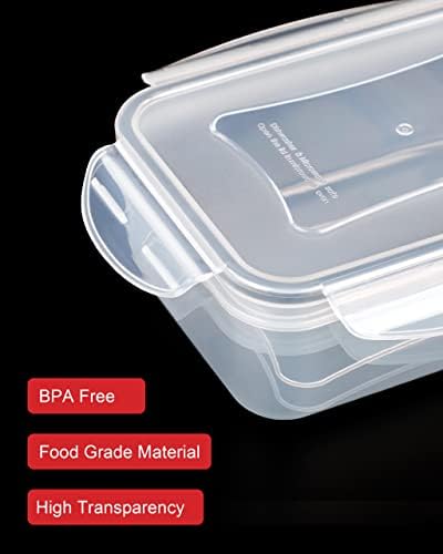 FOOYOO 56 Pcs Large Food Storage Containers Set with Lids (28 Containers + 28 Lids), Airtight Plastic Storage Containers for Pantry & Kitchen Organization, BPA-Free, Leak-Proof - Image 5