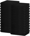 Homaxy 100% Cotton Waffle Weave Kitchen Dish Towels 24-Pack, Black by Homaxy