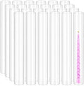 24 Pcs Hurricane Candle Holder Sleeve, H:16" D:2" Clear Glass by REWOMC