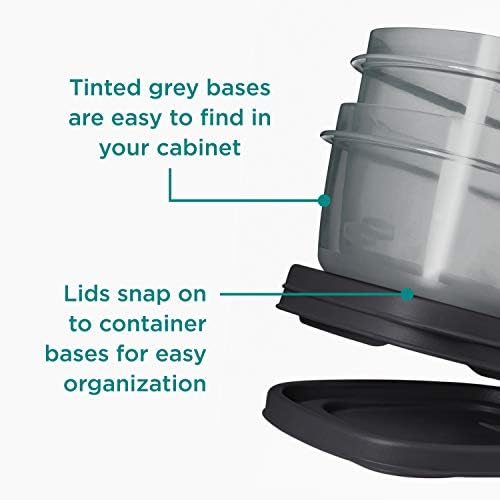Rubbermaid EasyFindLids Food Storage Containers with SilverShield Antimicrobial Protection, 42-Piece Set, BPA-Free, Grey - Image 3