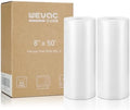 Wevac Vacuum Sealer Bags for Food 8x50 2 Rolls, Fit Food Saver Machines by Wevac