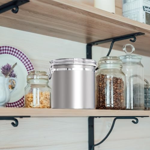 ENLOY 165oz Stainless Steel Airtight Canister for Kitchen with Clear Lid - Image 7