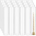 24 Pcs Hurricane Candle Holder Sleeve, H:14" D:2.5" Clear Glass by REWOMC