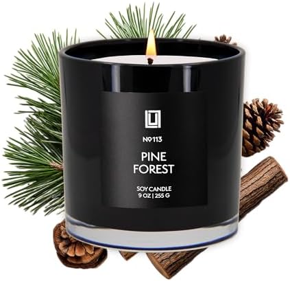 Lulu Candles Pine Forest Scented Soy Jar Candle, 9 Oz. by LULUCANDLES