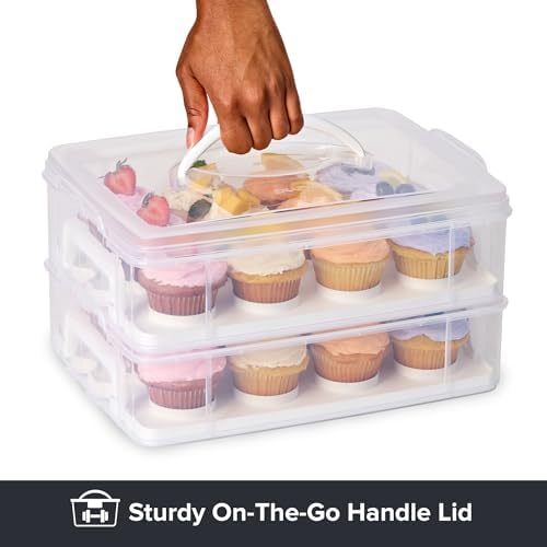 Snapware (2-Layer, 24 Cupcakes Plastic Detachable Cupcake Carrier - Image 3