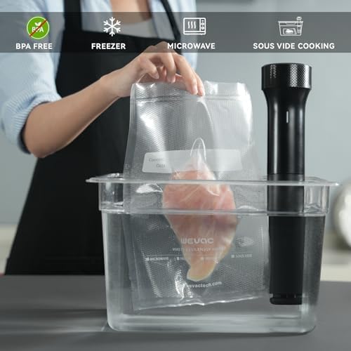 Wevac Vacuum Sealer Bags 150 Gallon 11x16", Quart 8x12", 6x10" for Food - Image 5