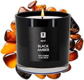 Lulu Candles | Warm Amber Candle | Luxury Scented Soy Jar Candle | Hand Poured in The USA | Highly Scented & Long Lasting (9 Oz., Black Amber) by LULUCANDLES