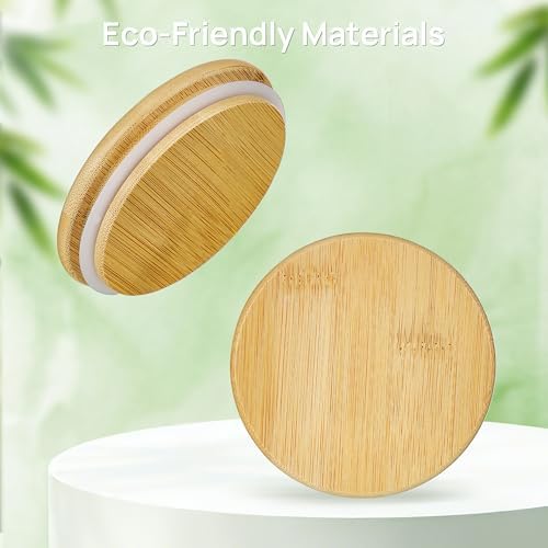 Vtopmart 74oz/27oz/20oz Glass Food Jars with Airtight Bamboo Lids, 3 Pack - Image 6