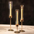 NUPTIO Hurricane Candlestick Holders for Centerpiece, Taper Candle Holders by Nuptio