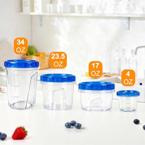 12 Pack 4 oz Plastic Containers with Twist Lids, Small Food Containers - Image 3
