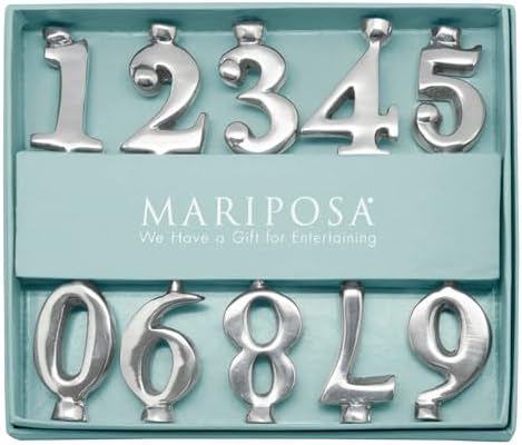 Mariposa Number Candle Holder Set | Silver | Brillante | Gifts | CANDLEHOLDERS | Recycled SANDCAST Aluminum | Handmade in Mexico - Image 2