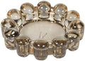 Alice Lane Home Collection Original Smoky Glass Small Bubble Candle Dish by AliceLaneHomeCollection