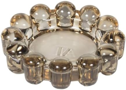 Alice Lane Home Collection Original Smoky Glass Small Bubble Candle Dish by AliceLaneHomeCollection