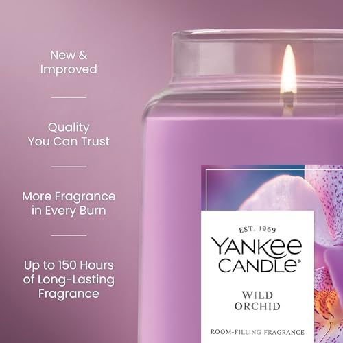 Yankee Candle Wild Orchid Scented Candle, 22oz Large Jar (Pack of 4) - Image 3