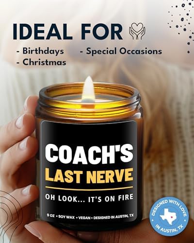 Funny Coach Candle, Coach Gifts for Women & Men, Appreciation Gifts for Coaches, Sports Themed Gift, Coach's Last Nerve, Soccer, Baseball, Volleyball, Basketball, Soccer, Hockey, Christmas, Birthday - Image 3