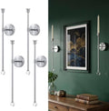 20" Wall Mounted Candle Sconce, 4 Pcs, Silver by kehail