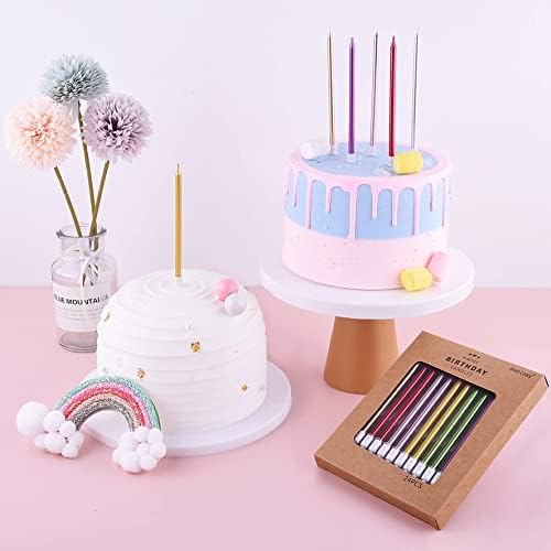 PHD CAKE Red Long Thin Metallic Birthday Candles, Cake Candles, Birthday Parties, Wedding Decorations, Party Candles - Image 6
