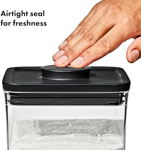 OXO Good Grips POP Container, 2.6 L, Matte Black, 2.8 Qt (Pack of 8) - Image 3