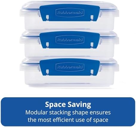 Rubbermaid Pack & Go 450 mL Sandwich Container, 3-Pack, Meal Prep Containers with Secure Seal Lids - Image 5