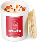 AOOVOO Cinnamon Scented Candles for Women - Aromatherapy Candle with Crystals Inside, 7oz Soy Candles for Home Scented, Mothers Day Birthday Gifts Candle for Women Mom by AOOVOO