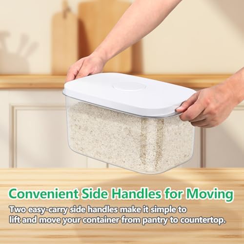 Airtight 12 Lbs Flour Sugar Storage Containers 6.34 Qt Rice Holder BPA Free - Image 5