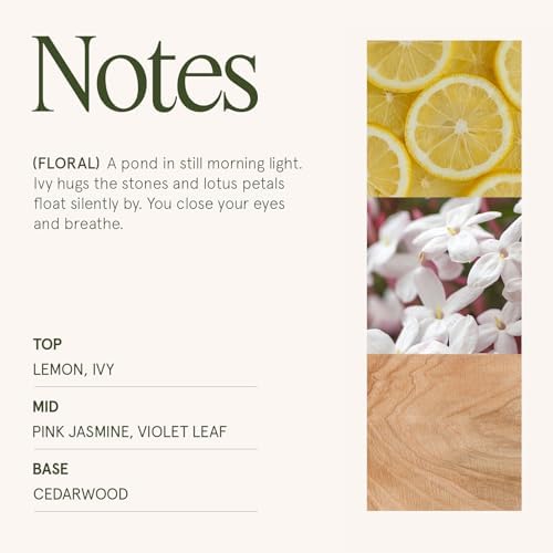 LA JOLIE MUSE Jasmine Lotus Scented Candles for Home, Natural Soy, 55 Hrs - Image 4