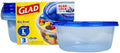 Glad GladWare Big Bowl Food Storage Containers, Large Round, 48 oz - 3 Count (Pack of 6) by GladTrashFoodStorage