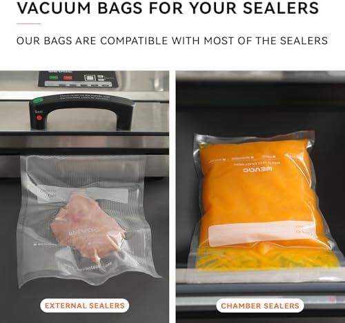 Wevac Vacuum Sealer Bags 150 Gallon 11x16", Quart 8x12", 6x10" for Food - Image 4