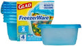 Glad GladWare FreezerWare Food Storage Containers, 24 oz - 4 Count (Pack of 6) by GladTrashFoodStorage