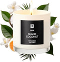 Lulu Candles | Island Coconut | Luxury Scented Soy Jar Candle | Hand Poured in The USA | Highly Scented & Long Lasting (9 Oz.) by LULUCANDLES