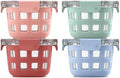 Ello Duraglass 2 Cup Glass Storage Containers with Lids, 4 Pack, Melon by Ello