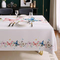 Rectangle Table Cloth,100% Waterproof Tablecloth Oil Proof Spill Proof Vinyl Table Cloth, Wipe Clean Plastic Table Cover for Dining, Camping, Indoor and Outdoor, 54"x120", Butterfly Bloom by Unknown