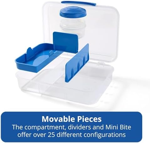 Rubbermaid Pack & Go 1.48 L Bento Create, 2-Pack, Meal Prep Containers with Compartments and Dividers - Image 3