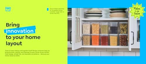 18 Pack 39 oz Small Food Storage Containers with Attached Lids - Image 6