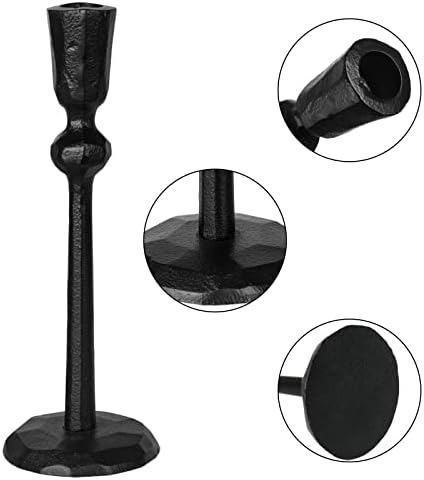 Iron Taper Candle Holder - Set of 3 Decorative Candle Stand - Image 4