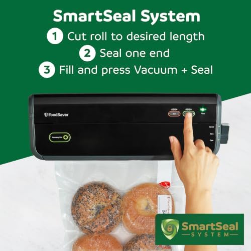 FoodSaver Vacuum Sealer Rolls, 6 Pack 11" x 15' Rolls (90 Total Feet), BPA-Free Custom Size Storage Bags for Food, Sous Vide, and Meal Prep - Image 6