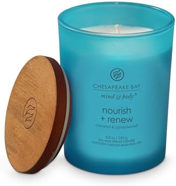 Chesapeake Bay Candle Mind & Body Medium Jar Candle Nourish + Renew (Coconut & Sandalwood) (Pack of 4) - Image 2