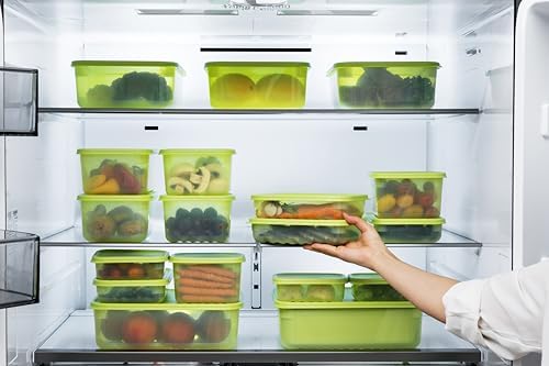 LocknLock Fresh-Block Plastic Food Storage Container | Produce Storage Containers for Fridge | Vegetable & Fruit Storage Containers for Fridge, Storage, Microwave & Dishwasher Safe, 1.5L - Image 4