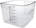 Rubbermaid Commercial Products Square Food Container, 12-Quart, Clear by Rubbermaid