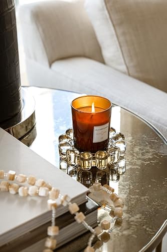 Alice Lane Home Collection Original Amber Glass Small Bubble Candle Dish - Image 5