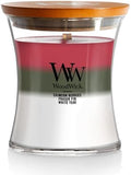 WoodWick Winter Garland Trilogy Holiday Candle Gifts for Women and Men, 9.7 oz Medium Hourglass Trilogy Candle with Crackling Wick by WoodWick