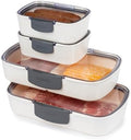 ProKeeper 4-Piece Deli Storage Container Set, Airtight Seal and Fresh Lock by ProgressiveInternational