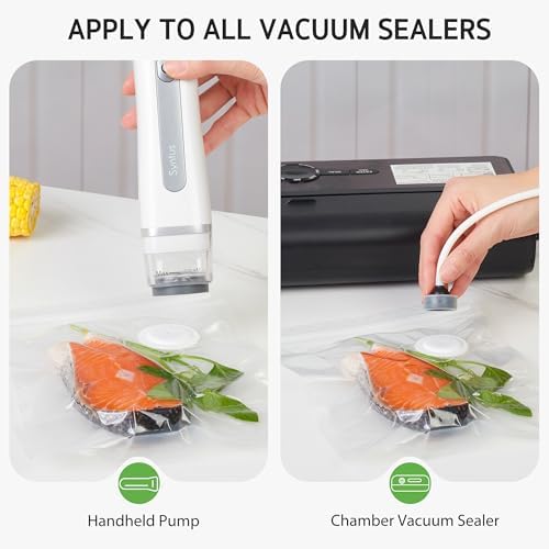 Syntus 30 Pcs Reusable Vacuum Sealer Bags for Food, 8"x10" Small Size - Image 4